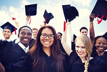 Graduating Students Celebrating